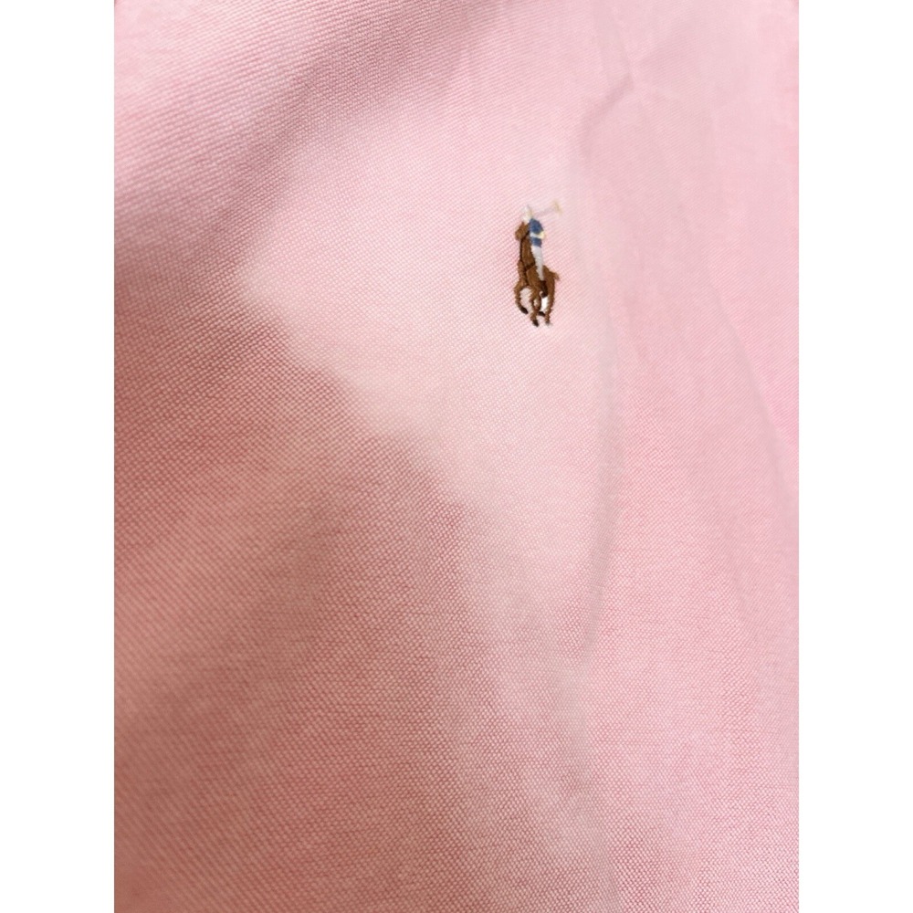 Ralph Lauren Yarmouth Oxford Dress Shirt White 100% Cotton Sizes 16 1/2-32 Pink - Picture 3 of 7